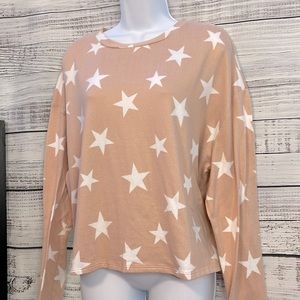 LIQUIDATION SALE Arizona Jean Co Star Pink Crewneck Pullover | Juniors XL